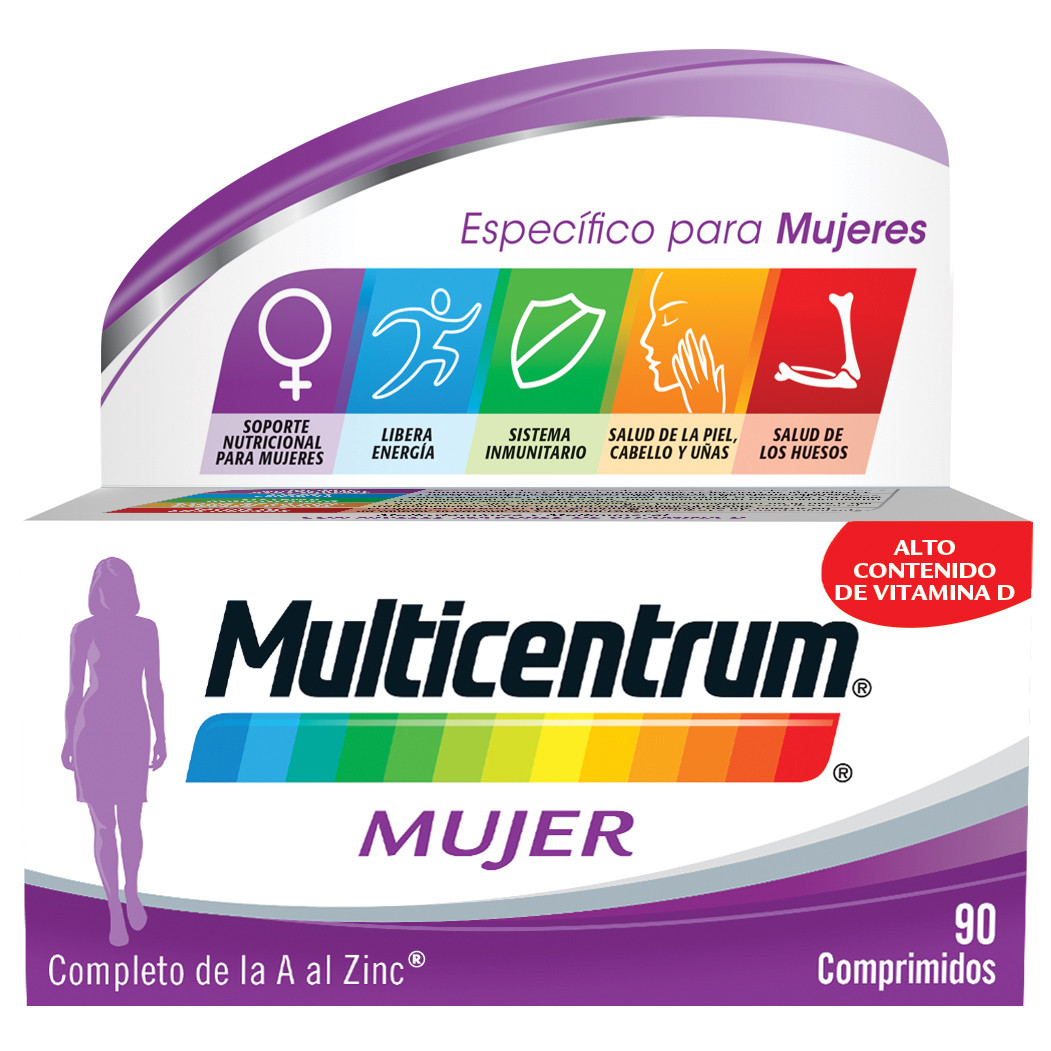 Imagen de Multicentrum Mujer multivitamínico 90 comprimidos