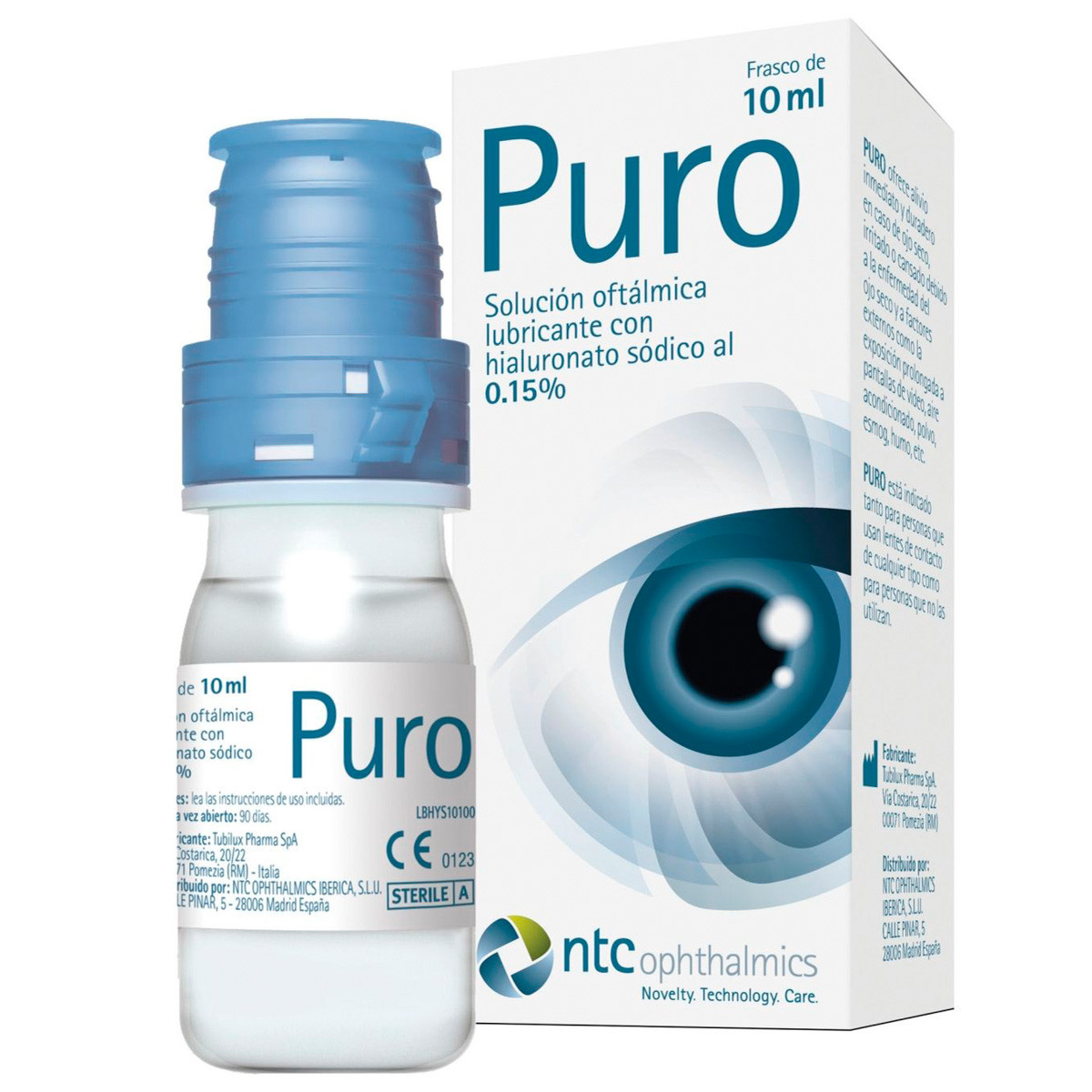 Imagen de Puro solucion oftalmica 0,15% 10 ml